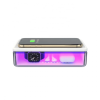 New Product 2020 Ultraviolet Antivirus Mobile Phone Accessories 15W Wireless Charging Box Wireless Charger UV Sterilizer