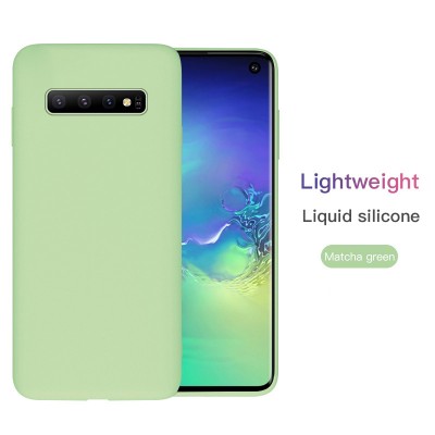 Liquid Silicone Case for Samsung Note 10/10 pro/S10 plus/S10/S10E Shockproof Cellphone Cover 360 Degree Protective Back Skin